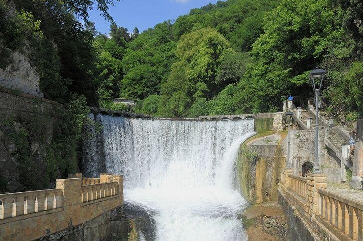 New Athos waterfall