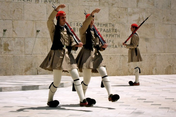 Guard of honor at the Tomb of the Unknown Soldier