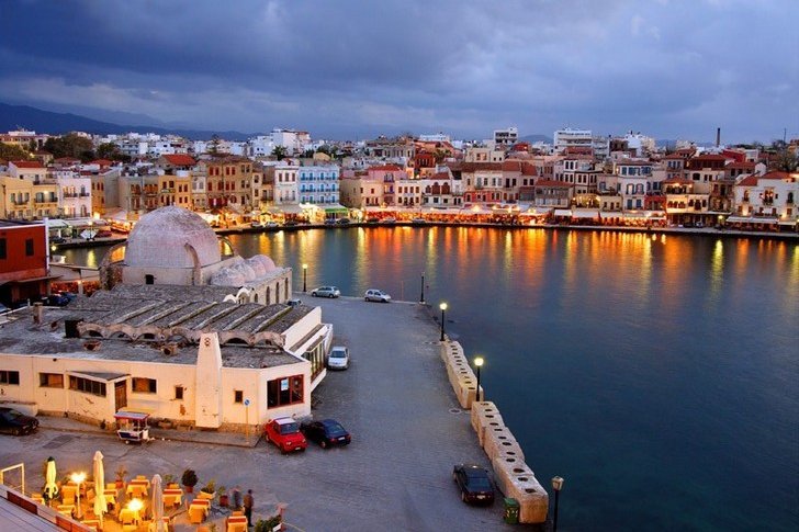 Venetian harbor of Chania