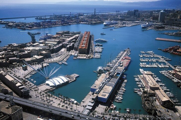 Oude haven van Genua