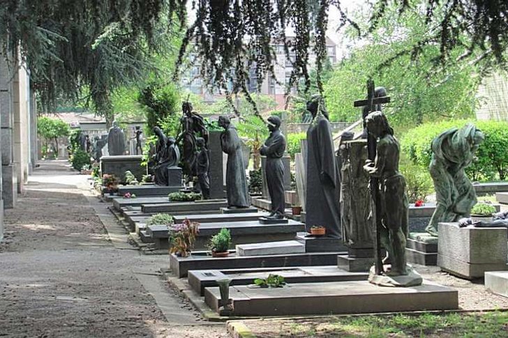 Monumentale begraafplaats in Milaan