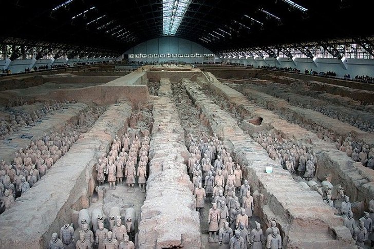 Terracottaleger van keizer Qin Shi Huang