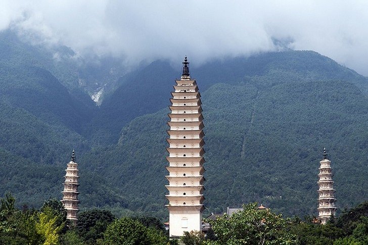 Tres pagodas del templo de Chongsheng