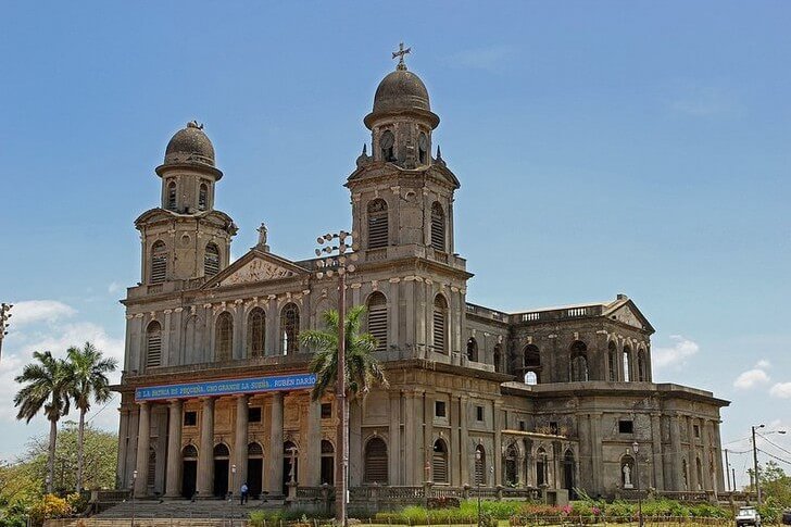 Catedral velha em Manágua