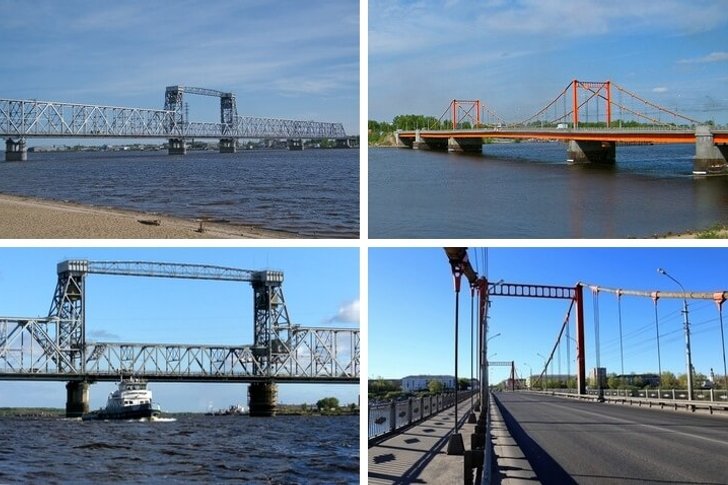 Pontes Severodvinsky e Kuznechevsky