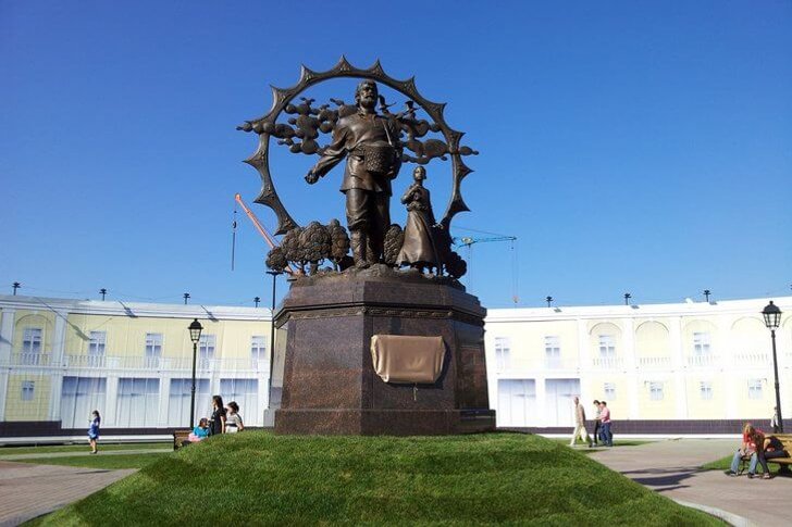 Monumento aos colonos em Altai