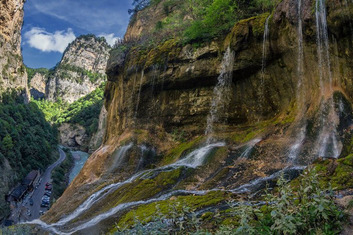 Chegem Gorge and waterfalls