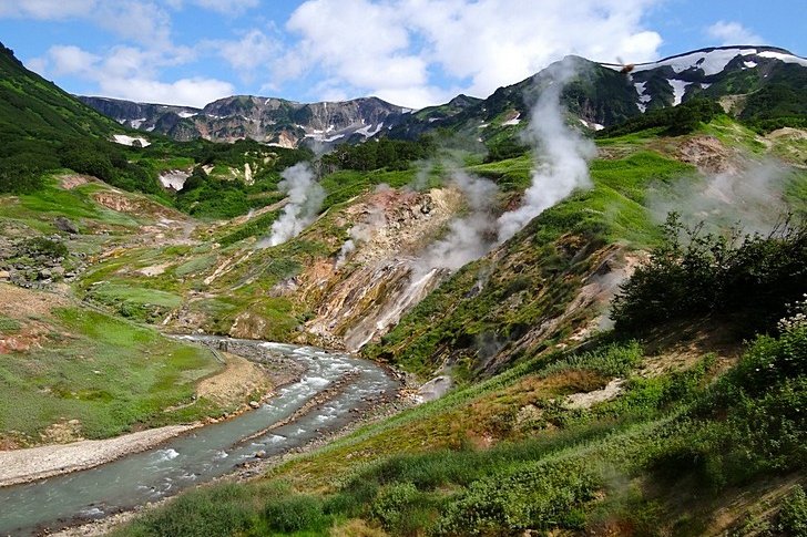Valle dei geyser in Kamchatka