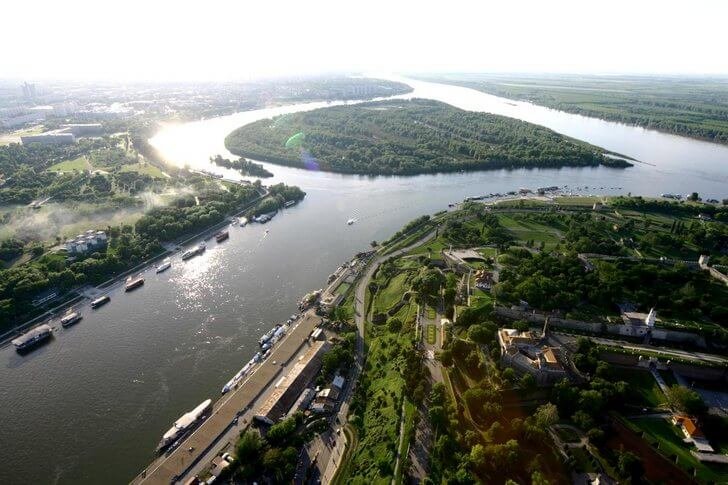 Rios Danúbio e Sava