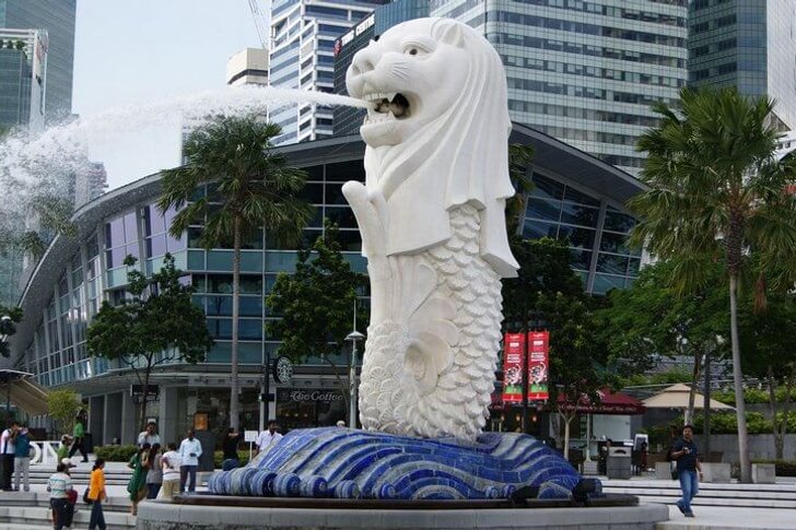 Merlion - het symbool van Singapore