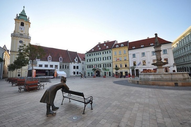 Main square of Bratislava