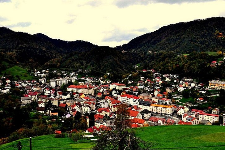 The mining town of Idrija