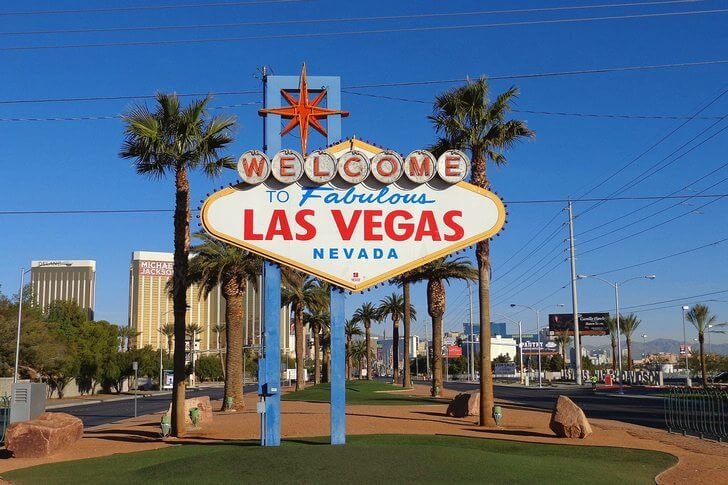 Welkom in Fabulous Las Vegas-bord