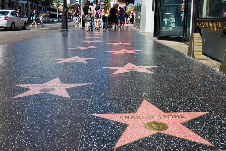 El paseo de la fama de Hollywood