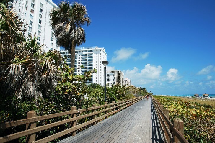 迈阿密海滩木板路