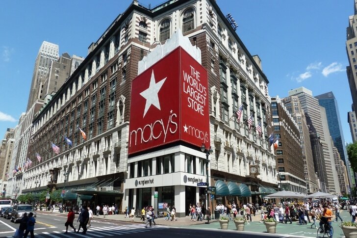 Macy's mall in Manhattan