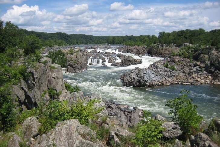 Grote watervallen van de Potomac