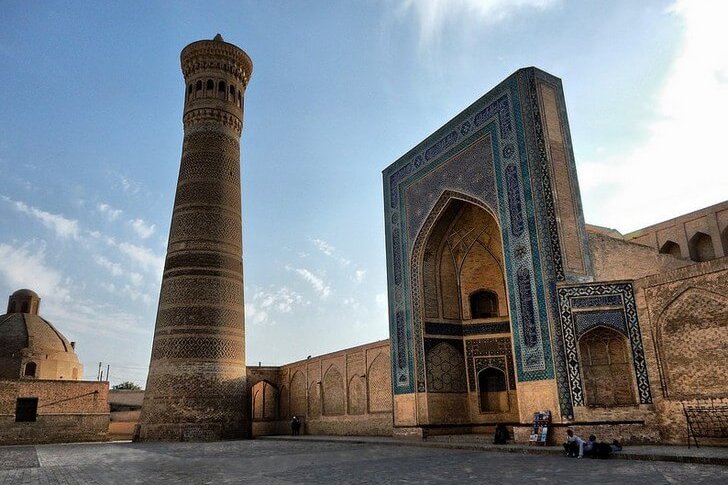 Minaret and mosque Kalyan in Bukhara